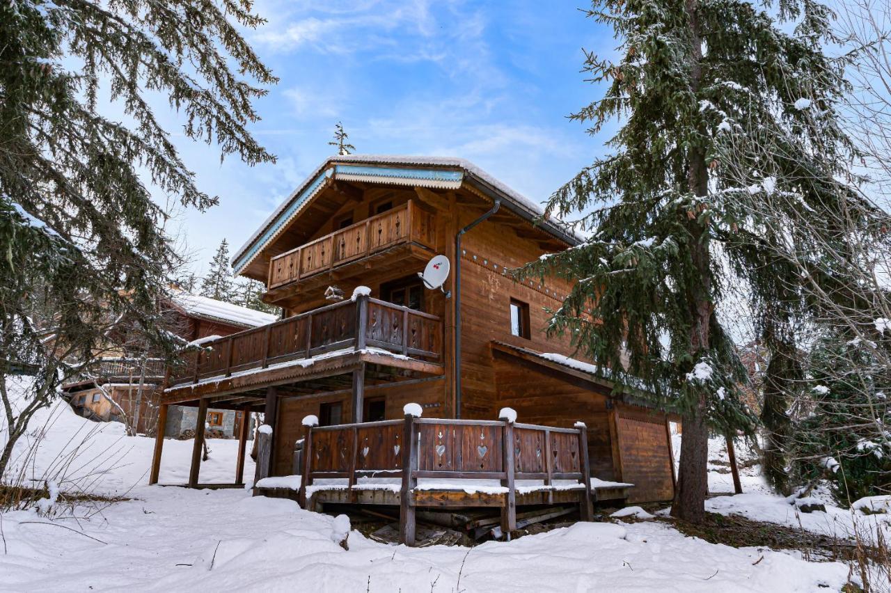 Chalet Cote Coeur, La Tania, With Outdoor Hot Tub And 7 Ensuite Rooms Exterior photo